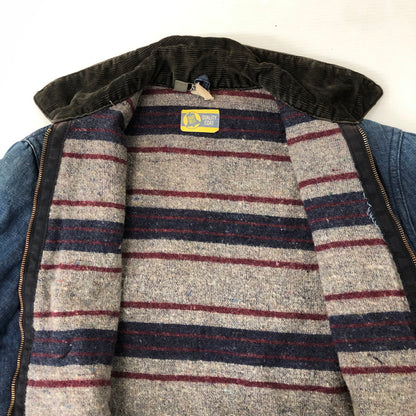 【中古品】【メンズ】  BLUE BELL ブルーベル 50’s BLANKET LINNER ZIP UP DENIM WORK JACKET VINTAGE 50年代 ブランケット ライナー ジップアップ デニムワークジャケット アウター ヴィンテージ 145-250123-kk-21-tei サイズ：38 カラー：インディゴ 万代Net店