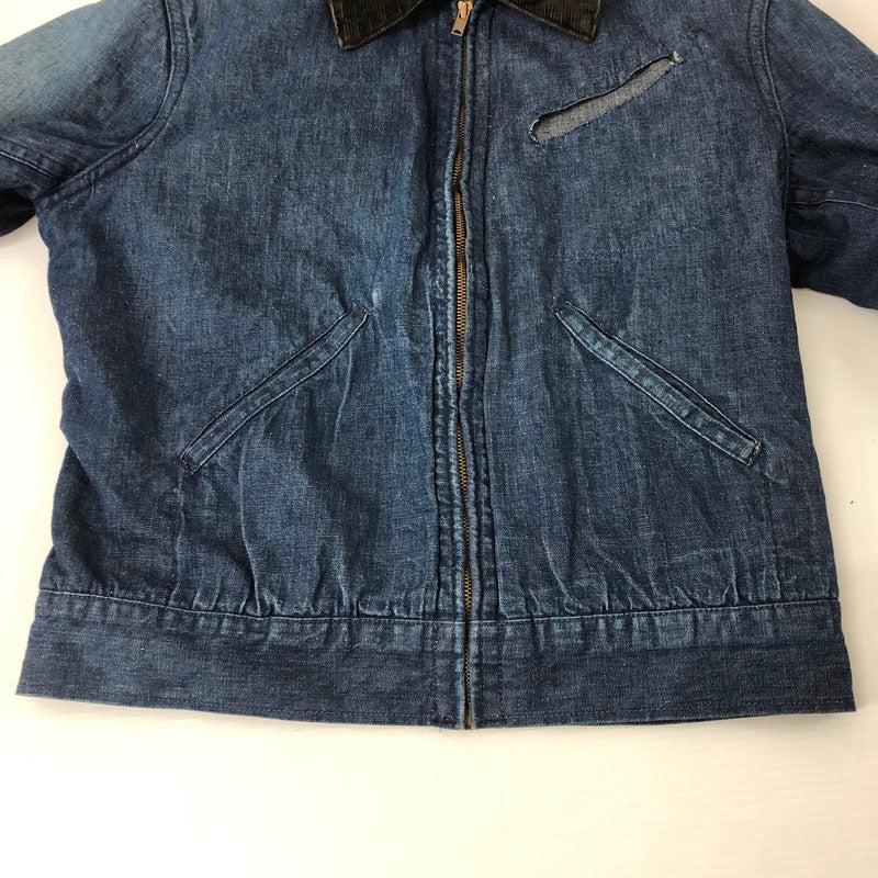 【中古品】【メンズ】  BLUE BELL ブルーベル 50’s BLANKET LINNER ZIP UP DENIM WORK JACKET VINTAGE 50年代 ブランケット ライナー ジップアップ デニムワークジャケット アウター ヴィンテージ 145-250123-kk-21-tei サイズ：38 カラー：インディゴ 万代Net店