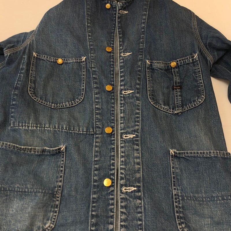 【現状渡し品】【メンズ】 Denime ドゥニーム DENIM COVERALL JACKET DNM-J デニムカバーオールジャケット ライトアウター 145-250225-kk-13-tei サイズ：表記無し 下記参照 カラー：ライトインディゴ 万代Net店