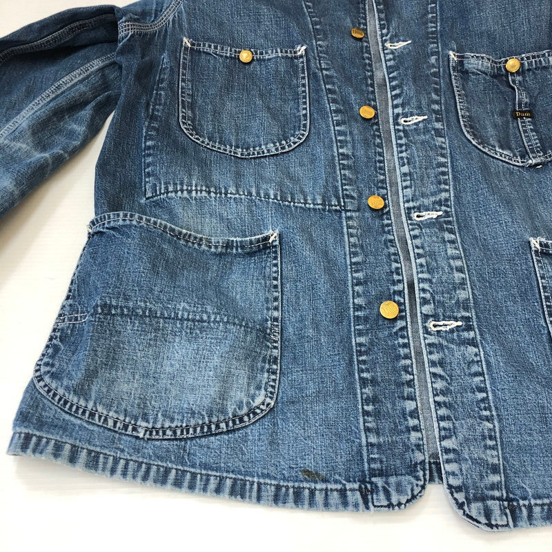 【現状渡し品】【メンズ】 Denime ドゥニーム DENIM COVERALL JACKET DNM-J デニムカバーオールジャケット ライトアウター 145-250225-kk-13-tei サイズ：表記無し 下記参照 カラー：ライトインディゴ 万代Net店