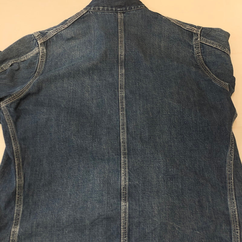 【現状渡し品】【メンズ】 Denime ドゥニーム DENIM COVERALL JACKET DNM-J デニムカバーオールジャケット ライトアウター 145-250225-kk-13-tei サイズ：表記無し 下記参照 カラー：ライトインディゴ 万代Net店