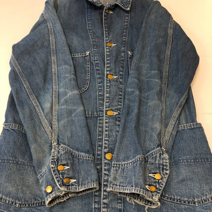 【現状渡し品】【メンズ】 Denime ドゥニーム DENIM COVERALL JACKET DNM-J デニムカバーオールジャケット ライトアウター 145-250225-kk-13-tei サイズ：表記無し 下記参照 カラー：ライトインディゴ 万代Net店