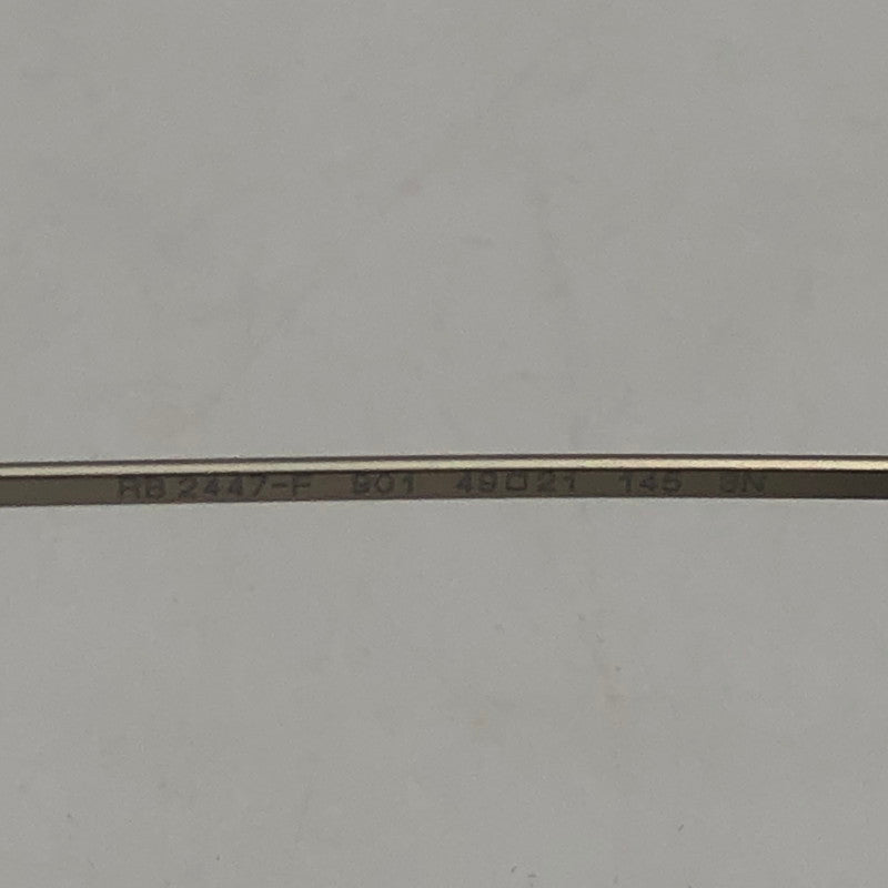 【中古品】【メンズ】 Ray-Ban レイバン ROUND FLECK RB2447-F 901 ラウンドフレック サングラス アイウェア アクセサリー 203-251115-yy-07-tei サイズ：49□21 145 カラー：ブラック 万代Net店