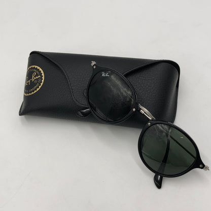 【中古品】【メンズ】 Ray-Ban レイバン ROUND FLECK RB2447-F 901 ラウンドフレック サングラス アイウェア アクセサリー 203-251115-yy-07-tei サイズ：49□21 145 カラー：ブラック 万代Net店