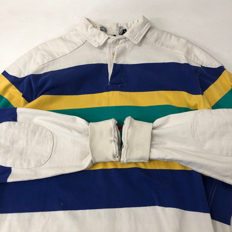 【現状渡し品】【メンズ】 L/S RUGBY SHIRT ロングスリーブ ラガーシャツ 長袖 トップス 147-250129-kk-21-tei サイズ：XL カラー：マルチカラー 万代Net店