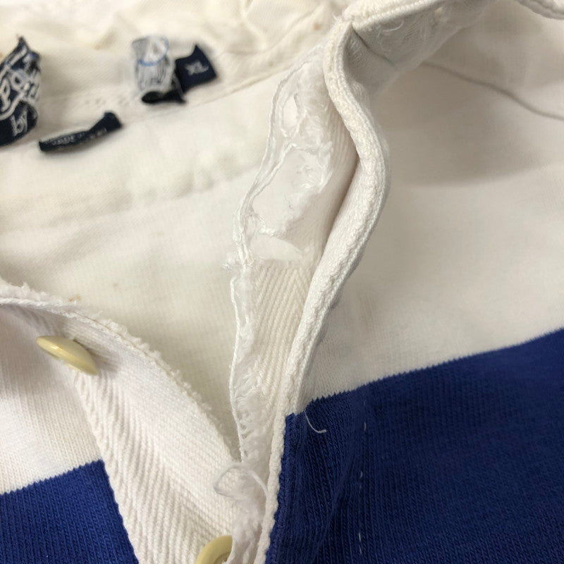 【現状渡し品】【メンズ】 L/S RUGBY SHIRT ロングスリーブ ラガーシャツ 長袖 トップス 147-250129-kk-21-tei サイズ：XL カラー：マルチカラー 万代Net店