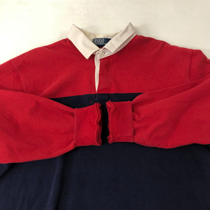 【中古品】【メンズ】 L/S RUGBY SHIRT ロングスリーブ ラガーシャツ 長袖 トップス 147-250129-kk-27-tei サイズ：XL カラー：マルチカラー 万代Net店