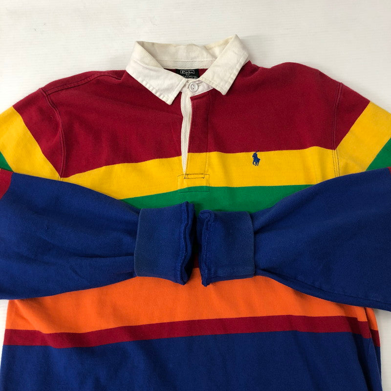 【中古品】【メンズ】 L/S RUGBY SHIRT ロングスリーブ ラガーシャツ 長袖 トップス 147-250129-kk-26-tei サイズ：XL カラー：マルチカラー 万代Net店