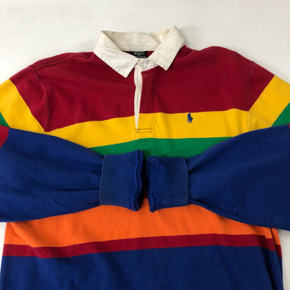 【中古品】【メンズ】 L/S RUGBY SHIRT ロングスリーブ ラガーシャツ 長袖 トップス 147-250129-kk-26-tei サイズ：XL カラー：マルチカラー 万代Net店