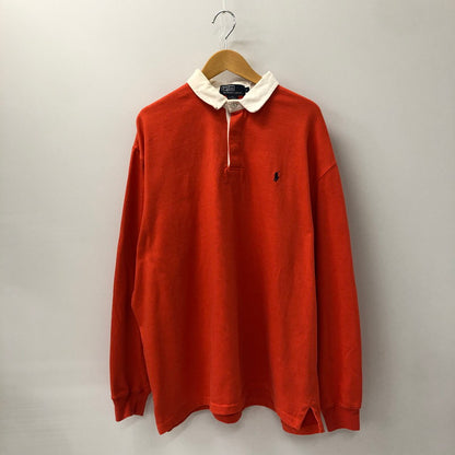 【中古品】【メンズ】 L/S RUGBY SHIRT ロングスリーブ ラガーシャツ 長袖 トップス 147-250129-kk-25-tei サイズ：L カラー：オレンジ 万代Net店