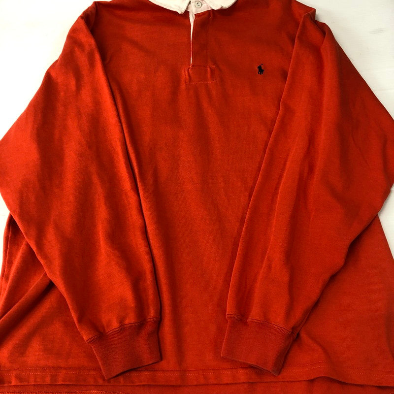 【中古品】【メンズ】 L/S RUGBY SHIRT ロングスリーブ ラガーシャツ 長袖 トップス 147-250129-kk-25-tei サイズ：L カラー：オレンジ 万代Net店