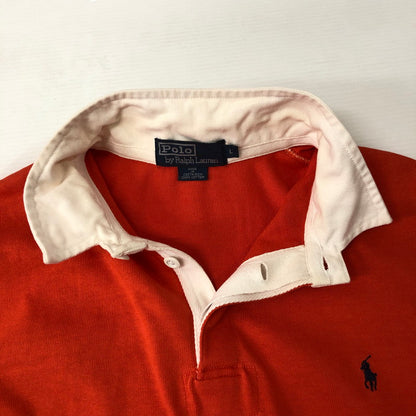 【中古品】【メンズ】 L/S RUGBY SHIRT ロングスリーブ ラガーシャツ 長袖 トップス 147-250129-kk-25-tei サイズ：L カラー：オレンジ 万代Net店