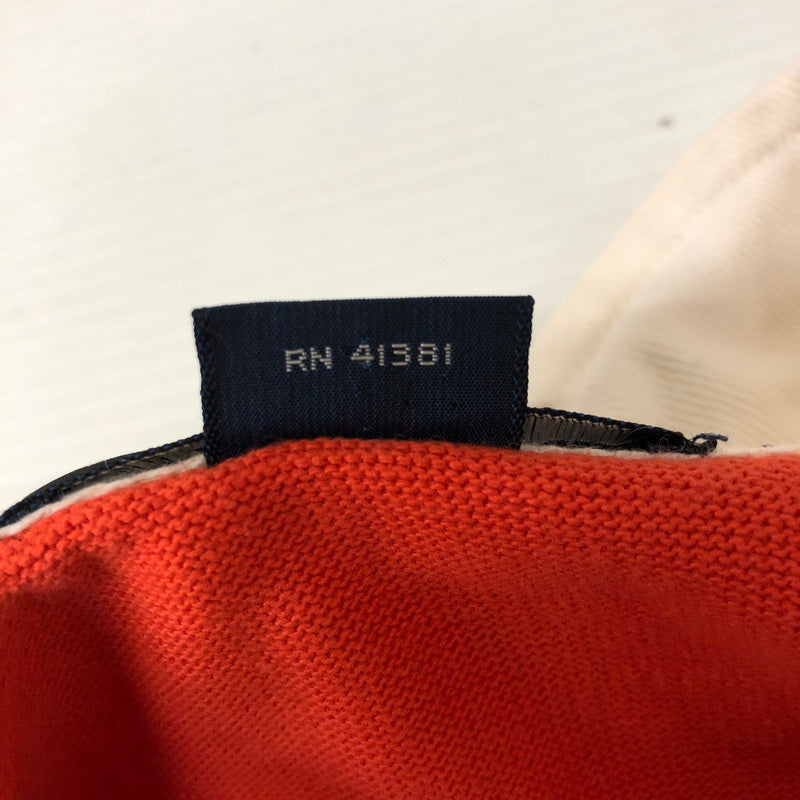 【中古品】【メンズ】 L/S RUGBY SHIRT ロングスリーブ ラガーシャツ 長袖 トップス 147-250129-kk-25-tei サイズ：L カラー：オレンジ 万代Net店