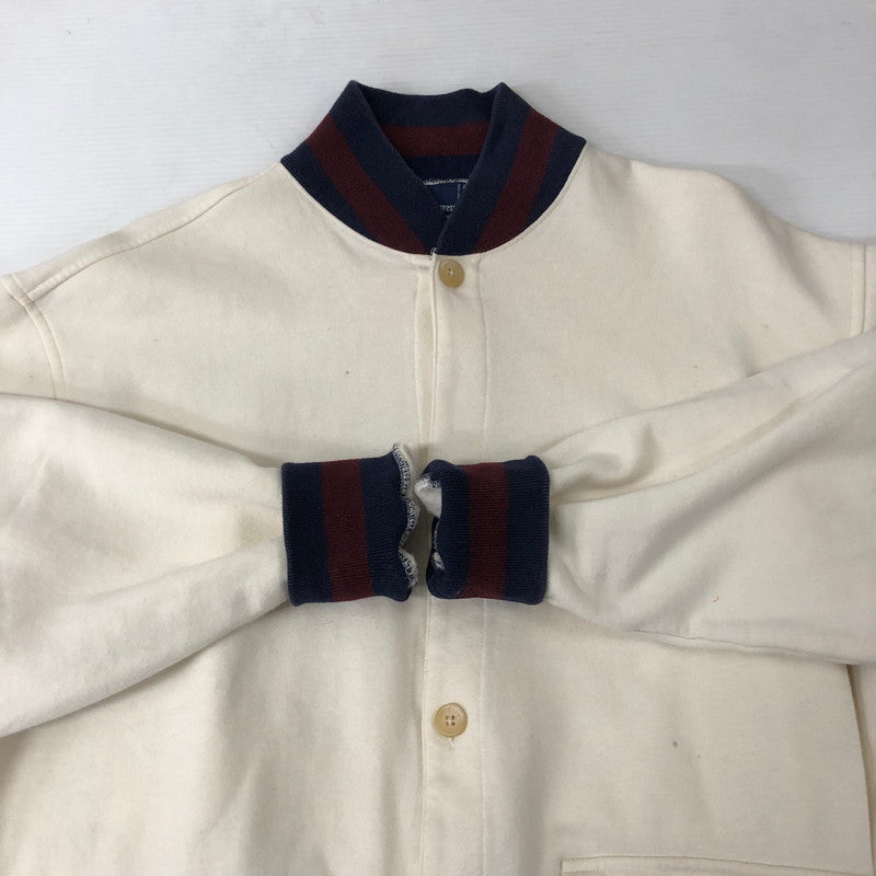 【中古品】【メンズ】 Polo by Ralph Lauren ポロバイラルフローレン 90's SWEAT BOMBER JACKET 90年代 スウェット ボンバージャケット ライトアウター 147-250123-kk-36-tei サイズ：M カラー：アイボリー 万代Net店