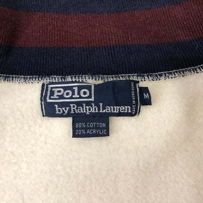 【中古品】【メンズ】 Polo by Ralph Lauren ポロバイラルフローレン 90's SWEAT BOMBER JACKET 90年代 スウェット ボンバージャケット ライトアウター 147-250123-kk-36-tei サイズ：M カラー：アイボリー 万代Net店