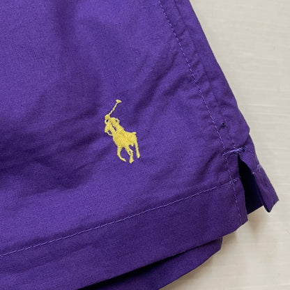【中古品】【メンズ】 RALPH LAUREN ラルフ ローレン NYLON SHORT PANTS ナイロン ショート パンツ ボトムス 短パン 158-260830-sa-19-tei サイズ：L カラー：パープル 万代Net店