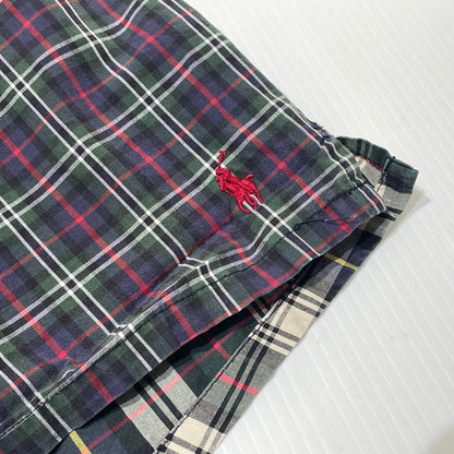 【中古品】【メンズ】 RALPH LAUREN ラルフローレン NYLON SHORT PANTS ナイロン ショート パンツ ボトムス 短パン 158-260807-sa-21-tei サイズ：L カラー：チェック 万代Net店