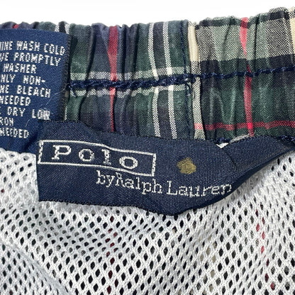 【中古品】【メンズ】 RALPH LAUREN ラルフローレン NYLON SHORT PANTS ナイロン ショート パンツ ボトムス 短パン 158-260807-sa-21-tei サイズ：L カラー：チェック 万代Net店