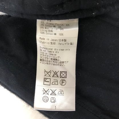 【中古品】【メンズ】  THE INOUE BROTHERS ザ イノウエブラザーズ ALPACA TROUSERS アルパカトラウザーズ ボトムス パンツ 151-250129-kk-19-tei サイズ：1 カラー：ブラック 万代Net店