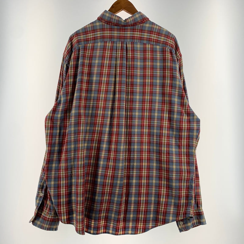 【現状渡し品】【メンズ】 POLO RALPH LAUREN ポロ・ラルフローレン B.D. FLANNEL SHIRT ボタンダウン フランネルシャツ 長袖 トップス ネルシャツ 147-260720-ko-01-tei サイズ：XXL カラー：チェック 万代Net店