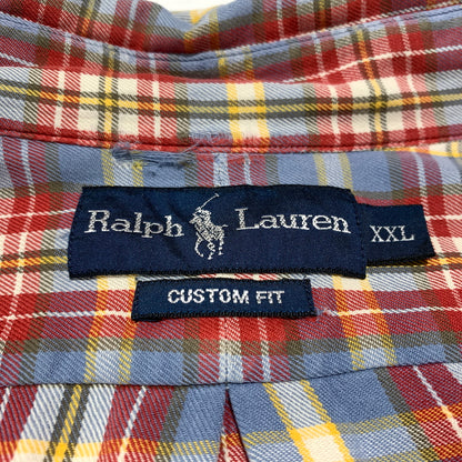 【現状渡し品】【メンズ】 POLO RALPH LAUREN ポロ・ラルフローレン B.D. FLANNEL SHIRT ボタンダウン フランネルシャツ 長袖 トップス ネルシャツ 147-260720-ko-01-tei サイズ：XXL カラー：チェック 万代Net店