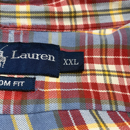 【現状渡し品】【メンズ】 POLO RALPH LAUREN ポロ・ラルフローレン B.D. FLANNEL SHIRT ボタンダウン フランネルシャツ 長袖 トップス ネルシャツ 147-260720-ko-01-tei サイズ：XXL カラー：チェック 万代Net店