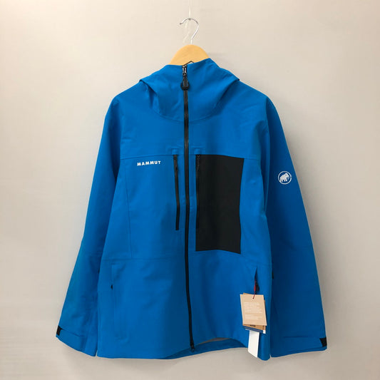 【中古美品】【メンズ】 Mammut マムート STONEY HS HOODED JACKET 1010-30990 ストーニー ハードシェル フーデッド ジャケット アジアンフィット アウター スノーボードウェア 120-250123-kk-29-tei サイズ：XL カラー：GLACIER BLUE-BLACK 万代Net店