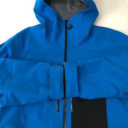 【中古美品】【メンズ】 Mammut マムート STONEY HS HOODED JACKET 1010-30990 ストーニー ハードシェル フーデッド ジャケット アジアンフィット アウター スノーボードウェア 120-250123-kk-29-tei サイズ：XL カラー：GLACIER BLUE-BLACK 万代Net店