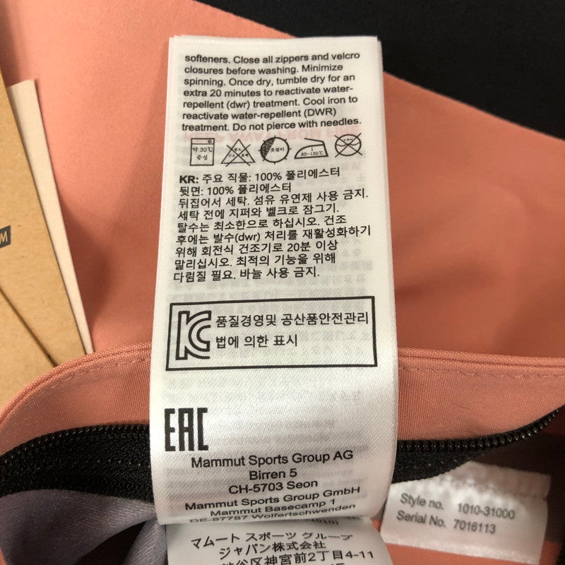 【中古美品】【レディース】 Mammut マムート STONEY HS HOODED JACKET 1010-31000 ストーニー ハードシェル フーデッド ジャケット アジアンフィット アウター スノーボードウェア 120-250123-kk-30-tei サイズ：L カラー：QUARTZ DUST‐BLACK 万代Net店