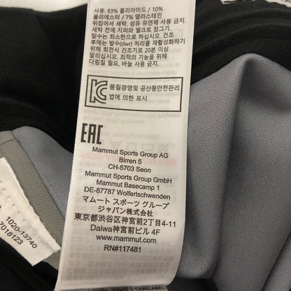 【中古美品】【メンズ】 Mammut マムート STONEY HS PANTS AF 1020-13740 ストーニー ハードシェル パンツ アジアンフィット ボトムス スノーボードウェア 120-250123-kk-28-tei サイズ：M カラー：BLACK 万代Net店