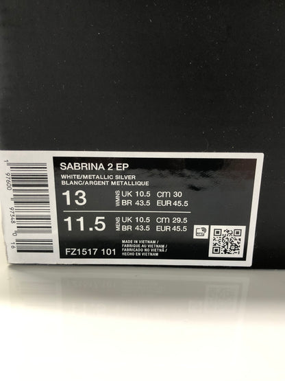 【中古品】【メンズ】 NIKE ナイキ FZ1517-101 SABRINA 2 EP サブリナ 靴 シューズ ローカットスニーカー 160-260924-AS-34-hon サイズ：30cm US13 カラー：WHITE/METALLIC SILVER 万代Net店