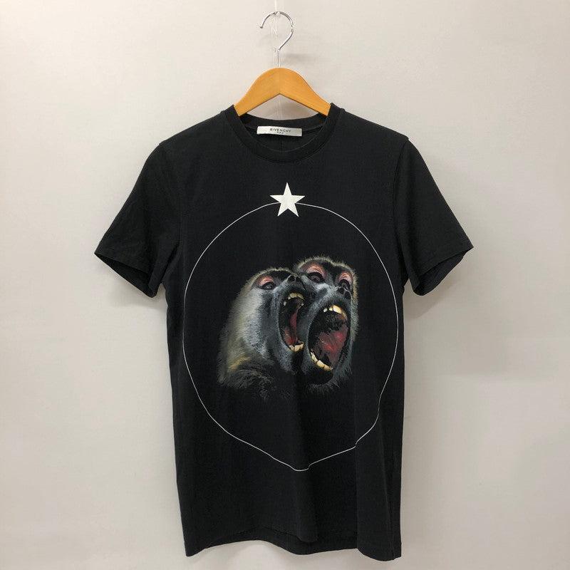 【中古品】【メンズ】 Givenchy ジバンシー MONKEY PRINT TEE 15W 7166 651 モンキープリント Tシャツ 半袖 トップス 141-250209-kk-08-tei サイズ：M カラー：ブラック 万代Net店