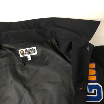 【中古品】【メンズ】 A BATHING APE アベイシングエイプ SHARK COACH JACKET 001LJH801013M シャーク コーチジャケット ライトアウター 142-250129-kk-06-tei サイズ：XL カラー：ブラック 万代Net店