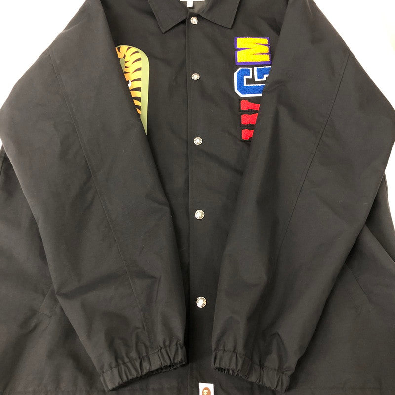 【中古品】【メンズ】 A BATHING APE アベイシングエイプ SHARK COACH JACKET 001LJH801013M シャーク コーチジャケット ライトアウター 142-250129-kk-06-tei サイズ：XL カラー：ブラック 万代Net店