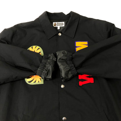 【中古品】【メンズ】 A BATHING APE アベイシングエイプ SHARK COACH JACKET 001LJH801013M シャーク コーチジャケット ライトアウター 142-250129-kk-06-tei サイズ：XL カラー：ブラック 万代Net店