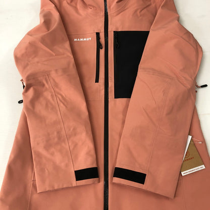 【中古美品】【レディース】 Mammut マムート STONEY HS HOODED JACKET AF WOMEN 1010-31000 ストーニー ハードシェル フーデッド ジャケット アジアンフィット アウター スノーボードウェア 120-250129-kk-33-tei サイズ：M カラー：QUARTZ DUST-BLACK 万代Net店