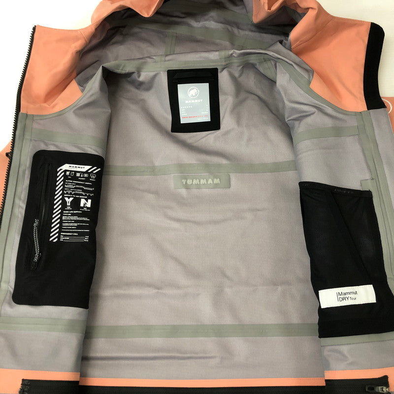 【中古美品】【レディース】 Mammut マムート STONEY HS HOODED JACKET AF WOMEN 1010-31000 ストーニー ハードシェル フーデッド ジャケット アジアンフィット アウター スノーボードウェア 120-250129-kk-33-tei サイズ：M カラー：QUARTZ DUST-BLACK 万代Net店