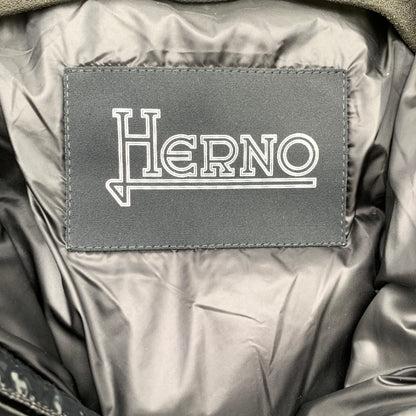 【中古品】【メンズ】 HERNO ヘルノ 66373-62719-4 23AW GROSS BOMBER JACKET グロス ボンバージャケット ブラック 50サイズ ※汚れ・水シミ跡あり 141-260823-io-13-fuzh 万代Net店