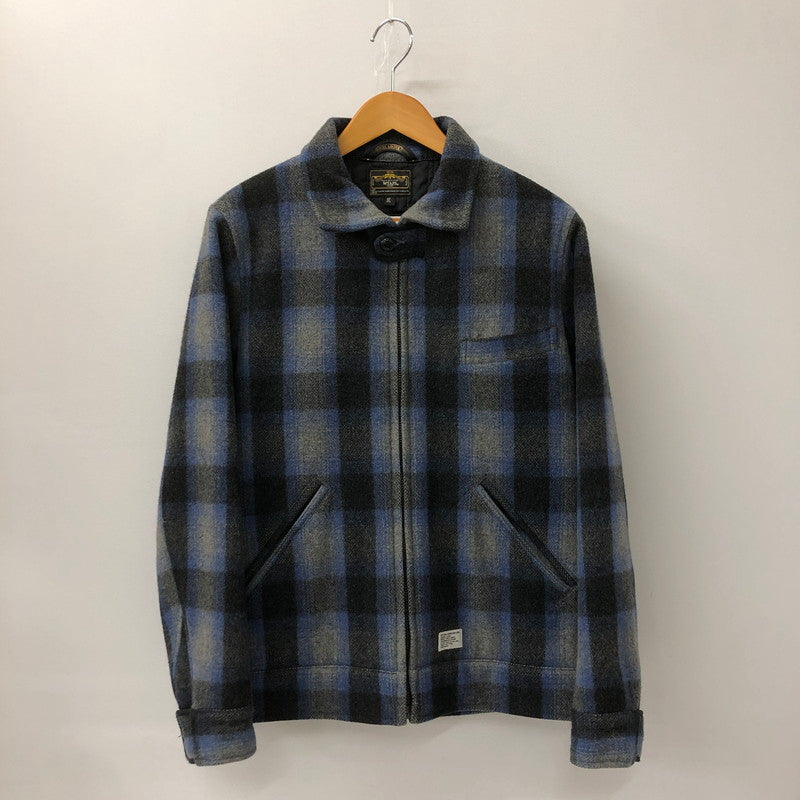 【中古品】【メンズ】 WTAPS ダブルタップス 09AW GREASE JACKET.FIELD.WOOL.MELTON.TEXTILE 092GWDT-JKM05 グレース ウールメルトンジャケット アウター 142-250130-kk-19-tei サイズ：M カラー：ブルー 万代Net店