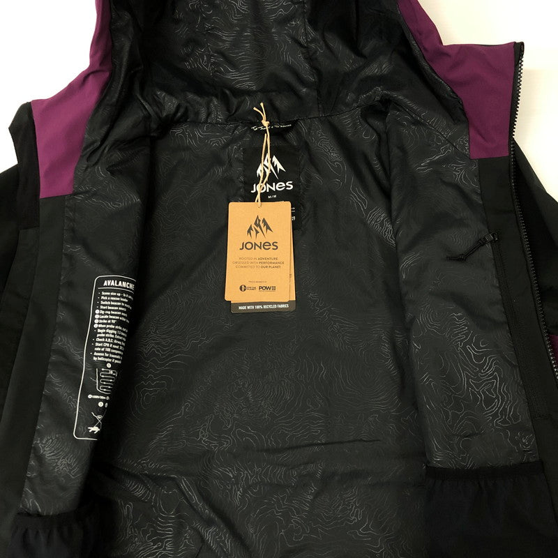 【中古美品】【メンズ】  JONES ジョーンズ 24AW MTN SURF RECYCLED SHELL JACKET マウンテン サーフリサイクル シェルジャケット アウター スノーボードウェア 120-250129-kk-31-tei サイズ：M カラー：DEEP PURPLE/STELTH BLACK 万代Net店