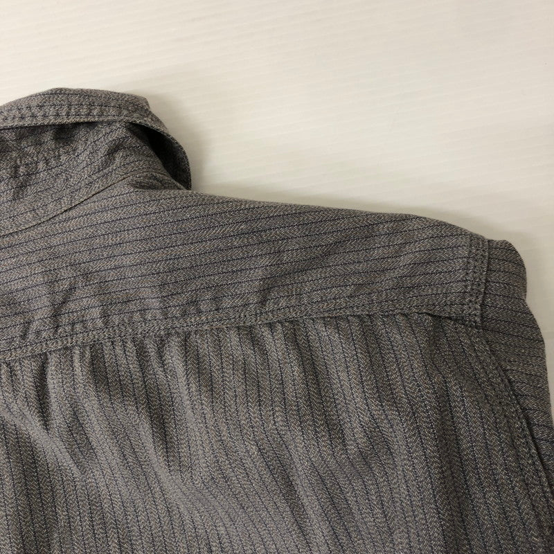 【中古品】【メンズ】  TOYS McCOY トイズマッコイ MCHILL OVERALLS L/S WORK SHIRT マックヒル オーバーオールズ ロングスリーブ ワークシャツ 長袖 トップス 145-250130-kk-16-tei サイズ：15 カラー：グレー 万代Net店