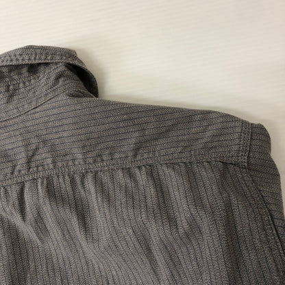 【中古品】【メンズ】  TOYS McCOY トイズマッコイ MCHILL OVERALLS L/S WORK SHIRT マックヒル オーバーオールズ ロングスリーブ ワークシャツ 長袖 トップス 145-250130-kk-16-tei サイズ：15 カラー：グレー 万代Net店