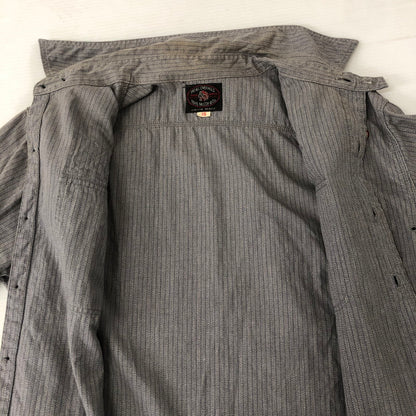 【中古品】【メンズ】  TOYS McCOY トイズマッコイ MCHILL OVERALLS L/S WORK SHIRT マックヒル オーバーオールズ ロングスリーブ ワークシャツ 長袖 トップス 145-250130-kk-16-tei サイズ：15 カラー：グレー 万代Net店