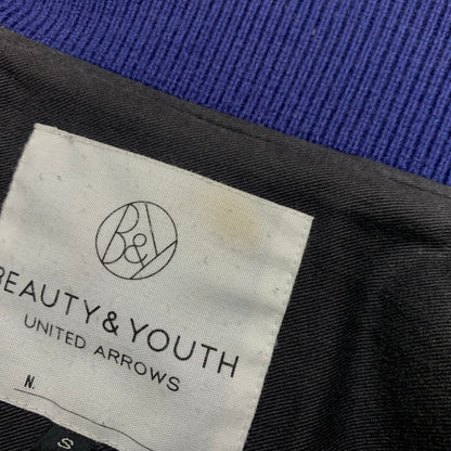 【中古品】【メンズ】 BEAUTY&YOUTH UNITED ARROWS ビューティアンドユースユナイテッドアローズ STADIUM JACKET 1225-104-2663 スタジアム ジャケット アウター スタジャン ウール 147-251127-ts-25-tei サイズ：S カラー：ブルー 万代Net店