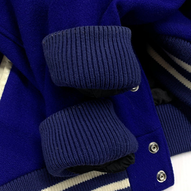 【中古品】【メンズ】 BEAUTY&YOUTH UNITED ARROWS ビューティアンドユースユナイテッドアローズ STADIUM JACKET 1225-104-2663 スタジアム ジャケット アウター スタジャン ウール 147-251127-ts-25-tei サイズ：S カラー：ブルー 万代Net店