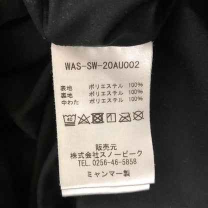 【中古品】【メンズ】 snowpeak スノーピーク × WIND AND SEA ウィンダンシー 別注 コラボ 20AW FLEXIBLE INSULATED PULL-HOODIE WAS-SW-20AU002 フレキシブル インシュレーテッド プルオーバー フーディ 中綿 142-250130-kk-25-fuz サイズ：XL カラー：ブラック 万代Net店