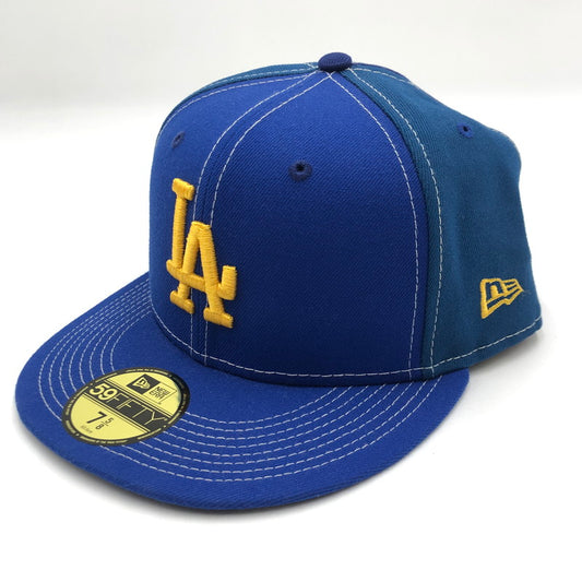 【中古美品】【メンズ】 NEW ERA ニューエラ × UNION ユニオン 別注 コラボ LOS ANGELES DODGERS 59FIFTY FITTED HAT 22M1143071200222 MLB ロサンゼルス ドジャース フィフティーナインフィフティー フィッテッドハット 帽子 185-250711-ks-05-tei サイズ：7 5/8 60.6cm カラー：ブルー 万代Net店