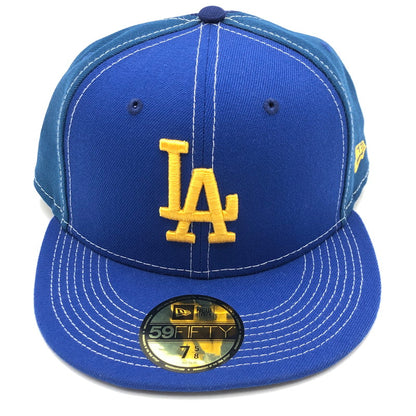 【中古美品】【メンズ】 NEW ERA ニューエラ × UNION ユニオン 別注 コラボ LOS ANGELES DODGERS 59FIFTY FITTED HAT 22M1143071200222 MLB ロサンゼルス ドジャース フィフティーナインフィフティー フィッテッドハット 帽子 185-250711-ks-05-tei サイズ：7 5/8 60.6cm カラー：ブルー 万代Net店