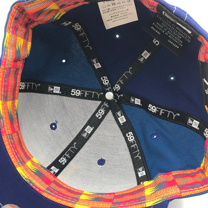 【中古美品】【メンズ】 NEW ERA ニューエラ × UNION ユニオン 別注 コラボ LOS ANGELES DODGERS 59FIFTY FITTED HAT 22M1143071200222 MLB ロサンゼルス ドジャース フィフティーナインフィフティー フィッテッドハット 帽子 185-250711-ks-05-tei サイズ：7 5/8 60.6cm カラー：ブルー 万代Net店