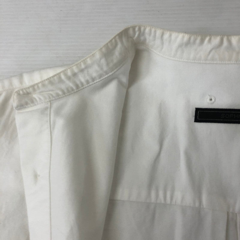 【中古品】【メンズ】 21AW BAGGY BAND COLLAR SHIRT SOPH-212040 バギー バンドカラーシャツ 長袖 トップス 142-250209-kk-14-tei サイズ：S カラー：ホワイト 万代Net店